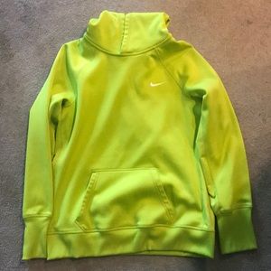 Lime Green Nike Therma-Fit Hoodie